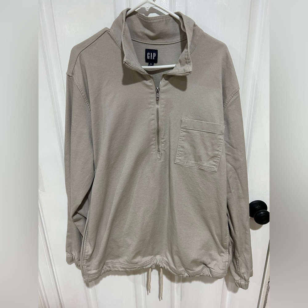 Men’s Gap canvas pullover 1/4 zip size XL